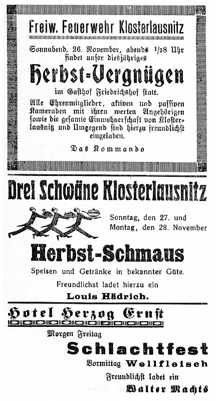 1927-11-26 Kl Gaststaetten Herbstvergnuegen